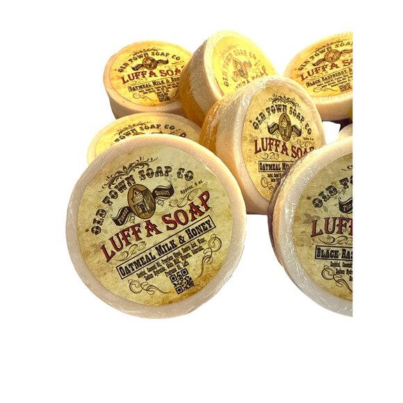 Old Town Soap Co. Luffa Soap One 5 Oz Handmade Bar From Natural Ingredients - Picture 2 of 10